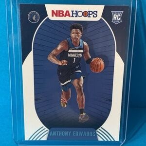 🔥🏀Anthony Edwards Rookie Card - 2020 Panini Hoops Basketball